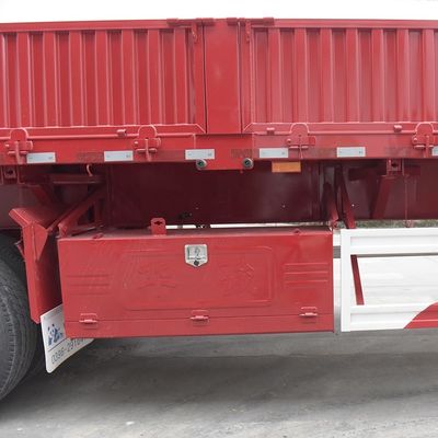 Tri-essieux double côté déchargeur à bascule semi-remorque 600 mm Wallboard hauteur 12R22.5 pneu