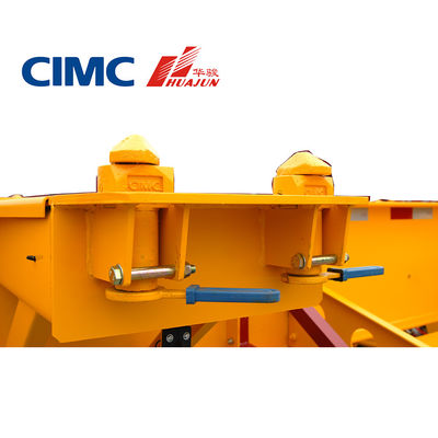 CIMC 2 Axle Semi-remorque squelettique pour conteneur de 20 pieds 28T train d'atterrissage 13T Axle inclus