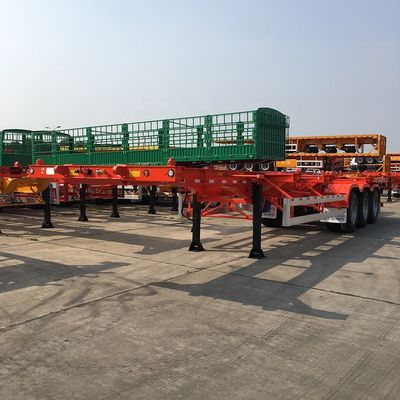 12380*2500*1540 CIMC HUAJUN Semi-remorque squelettique pour le transport de conteneurs de 20 pieds et 40 pieds