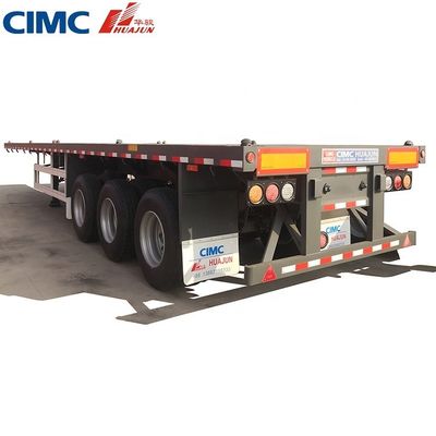 50 tonnes de remorque à trois essieux 40 pieds CIMC HUAJUN