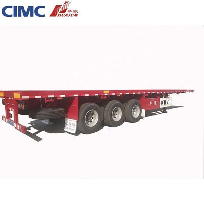 CIMA HUAJUN 40 pieds 3 essieux semi-remorque à plat avec vanne Wabco et 20 ans d'expérience