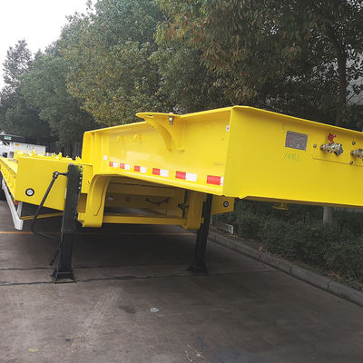CIMC HUAJUN 3 Arbre à lit bas Semi-remorque Camion équipement de remorque Transport hydraulique levage bas garçon remorque Fuwa Arbre lourd