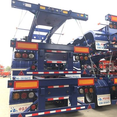 Semi-remorque à trois essieux de 40 pieds en squelette La solution ultime pour le transport de conteneurs