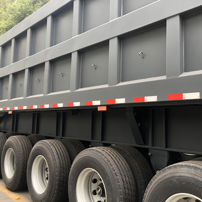 CIMC HUAJUN 40 tonnes 3 essieux multi-essieux remorque hydraulique à déverrouillage pour les besoins du camionnage