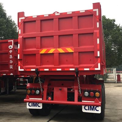 80T remorque à remontage arrière semi-remorque avec 3,5 &quot; King Pin HJGMCK20103 de CIMC
