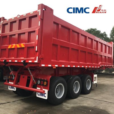 80T remorque à remontage arrière semi-remorque avec 3,5 &quot; King Pin HJGMCK20103 de CIMC