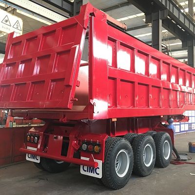 80T remorque à remontage arrière semi-remorque avec 3,5 &quot; King Pin HJGMCK20103 de CIMC