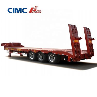 CIMC HUAJUN 70T semi-remorque à trois essieux bas pour les remorques de camions