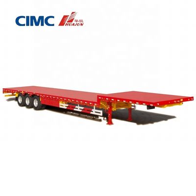 CIMC HUAJUN 70T semi-remorque à trois essieux bas pour les remorques de camions