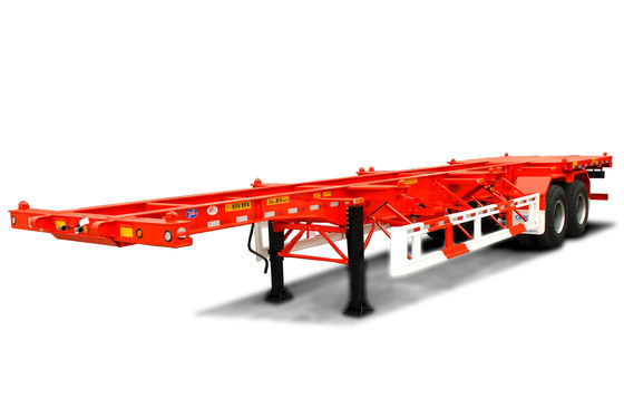 Transports 20/40 pieds Containers de 40 tonnes de charge utile maximale Container squelettique Semi-remorque