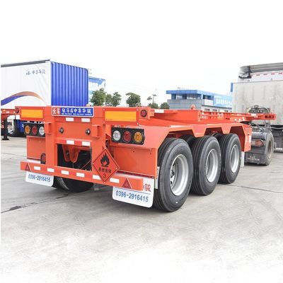 Transports 20/40 pieds Containers de 40 tonnes de charge utile maximale Container squelettique Semi-remorque