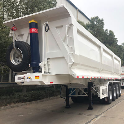 50 tonnes de charge utile maximale CIMC HUAJUN 4 essieu U carrosserie demi-remorque à bascule arrière