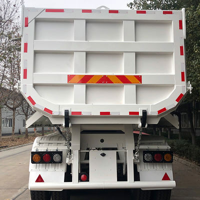 50 tonnes de charge utile maximale CIMC HUAJUN 4 essieu U carrosserie demi-remorque à bascule arrière