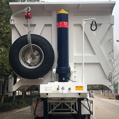 50 tonnes de charge utile maximale CIMC HUAJUN 4 essieu U carrosserie demi-remorque à bascule arrière