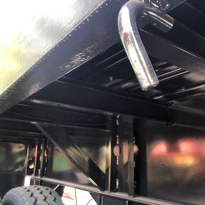Chassis de camion de 80 tonnes CIMC HUAJUN 20 pieds 40 pieds remorque à conteneurs à plat avec pneus 12R22.5