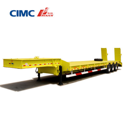Suspension mécanique et rampe hydraulique 3 essieux 60T/80T semi-remorque basse pour camion