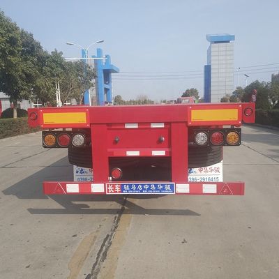 Semi-remorque à conteneur plat à trois essieux de 40 tonnes maximum de charge utile