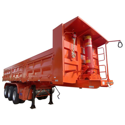 Tracteur à 3 essieux de grande capacité, déchargeur de charbon, semi-remorque de transport de chargement de 50 à 80 tonnes