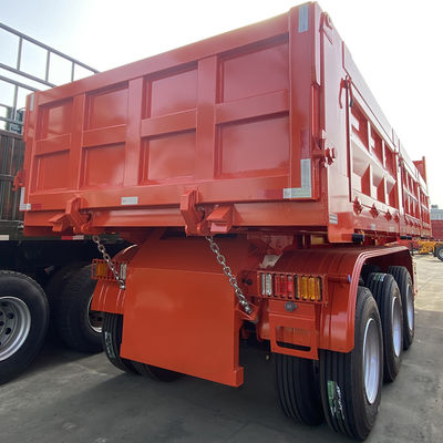 Tracteur à 3 essieux de grande capacité, déchargeur de charbon, semi-remorque de transport de chargement de 50 à 80 tonnes