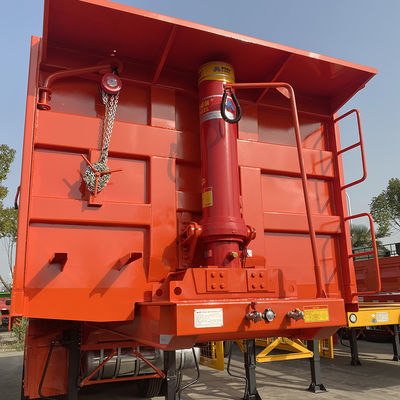 Tracteur à 3 essieux de grande capacité, déchargeur de charbon, semi-remorque de transport de chargement de 50 à 80 tonnes