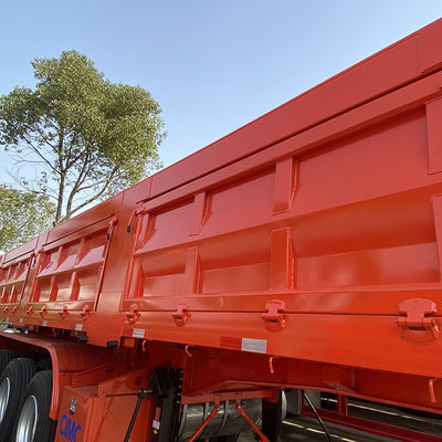 Tracteur à 3 essieux de grande capacité, déchargeur de charbon, semi-remorque de transport de chargement de 50 à 80 tonnes