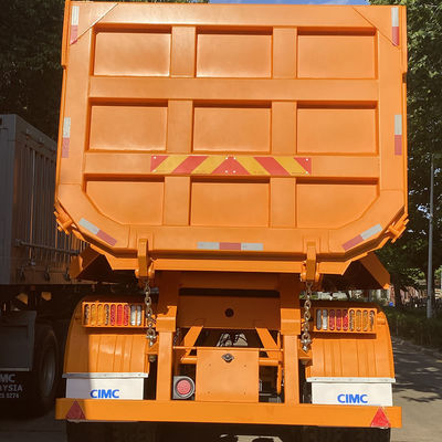 2022 Afrique modèle en forme de U semi-remorque camion de décharge de fin avec des pierres et du sable fonction