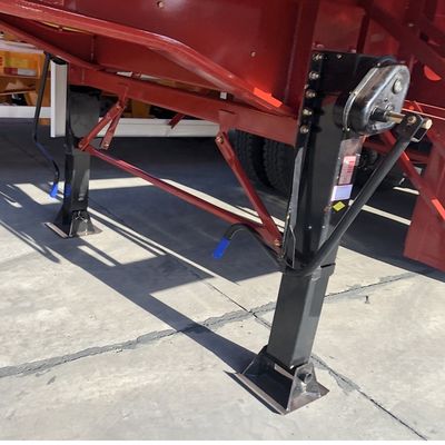 Trailers à décharge à bascule en forme de U à suspension mécanique pour le transport de sable et de grains de marchandises en vrac