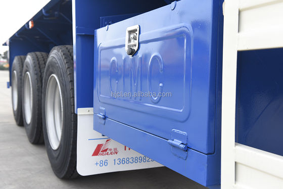 Container de transport de 20 pieds 40 pieds avec 3 essieux 60 tonnes 80 tonnes remorque à plat meilleur choix