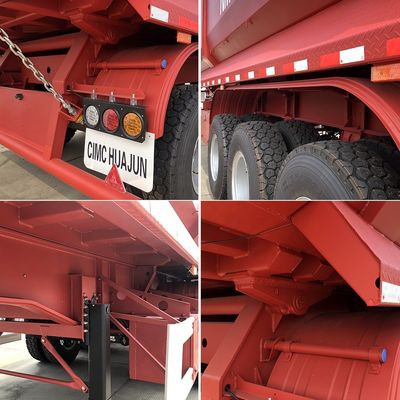 JOST Traîneau de débarquement à deux vitesses en forme de U Taper Dump Trailer Truck Shearing Bending Welding