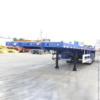40 pieds de conteneur de livraison semi-remorque à plat avec train de débarquement JOST et 40 tonnes de charge utile maximale