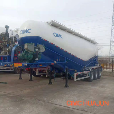 Transport de poudre minérale 3 essieux 45cbm Ciment Semi-remorque Camion-citerne avec essieu Fuwa