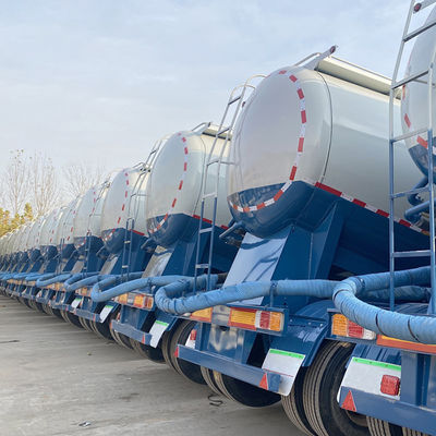 Transport de poudre minérale 3 essieux 45cbm Ciment Semi-remorque Camion-citerne avec essieu Fuwa