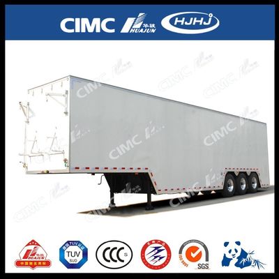CIMC HUAJUN Rideaux latéraux Semi-remorque camionneur remorque acier 13750*2500 CN HEN 50 tonnes Ce