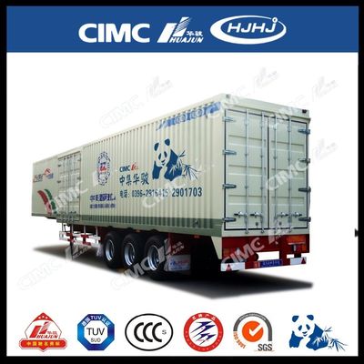 CIMC HUAJUN Rideaux latéraux Semi-remorque camionneur remorque acier 13750*2500 CN HEN 50 tonnes Ce