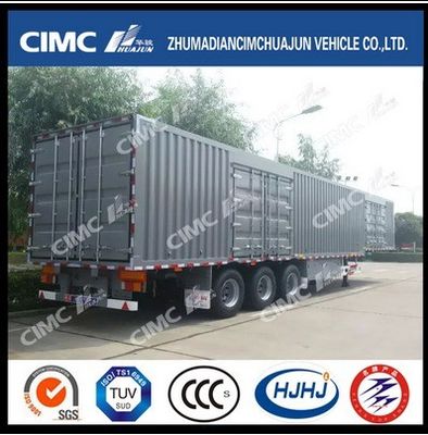 CIMC HUAJUN Rideaux latéraux Semi-remorque camionneur remorque acier 13750*2500 CN HEN 50 tonnes Ce