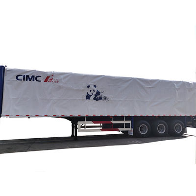 Trailer de camion 13000 * 2500 * 3320 acier q345 acier pour faisceau I CIMC HUAJUN Rideau côté semi-remorque