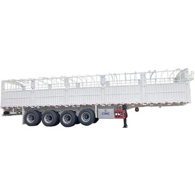 CIMC HUAJUN 60 tonnes de remorque à clôture de bord à haute hauteur avec certification CE
