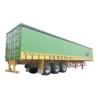 Trailers à conteneurs plates de 40 pieds de capacité de 50 tonnes pour le chargement sec et léger