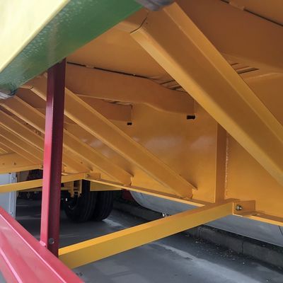 Trailers à conteneurs plates de 40 pieds de capacité de 50 tonnes pour le chargement sec et léger
