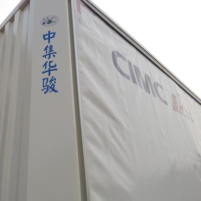 CIMC HUAJUN Tensionnaire de rideau de remorque 3 essieux 40 pieds pour le transport de marchandises sèches