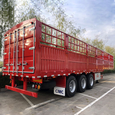 Trailers de camions de 60 tonnes, clôtures, piquets de chargement, semi-remorques pour le transport de marchandises, par CIMC HUAJUN