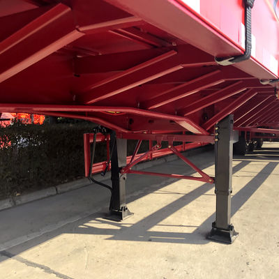 60 tonnes de charge utile maximale camionnette à trois essieux à sec semi-remorque de type boîte pour le transport de marchandises