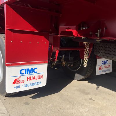 60 tonnes de charge utile maximale camionnette à trois essieux à sec semi-remorque de type boîte pour le transport de marchandises