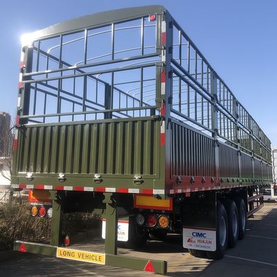CIMC HUAJUN 3 essieux Ventes de remorques de camions de fret Poids de 7,5 tonnes 13000*2500*3650 mm