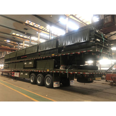 CIMC HUAJUN 3 essieux Ventes de remorques de camions de fret Poids de 7,5 tonnes 13000*2500*3650 mm