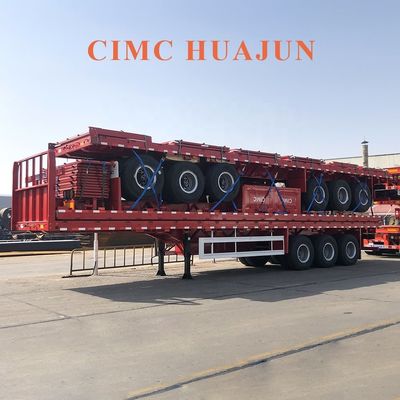 CIMC HUAJUN 2021Nouvelle semi-remorque de transport de marchandises à trois essieux pour camions d'une capacité de 60 tonnes