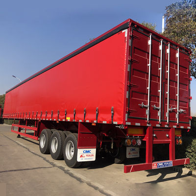 Suspension mécanique de camion 40 pieds semi-remorque latérale de rideau pour chargement et déchargement