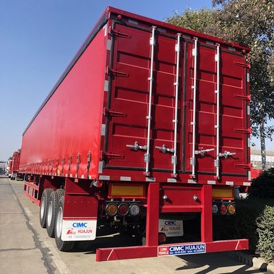 Suspension mécanique de camion 40 pieds semi-remorque latérale de rideau pour chargement et déchargement