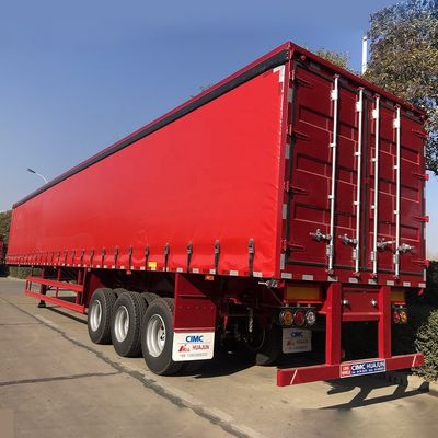 Suspension mécanique de camion 40 pieds semi-remorque latérale de rideau pour chargement et déchargement