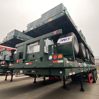 Transports de marchandises 3 essieux clôture piquet semi-remorque avec système de freinage WABCO